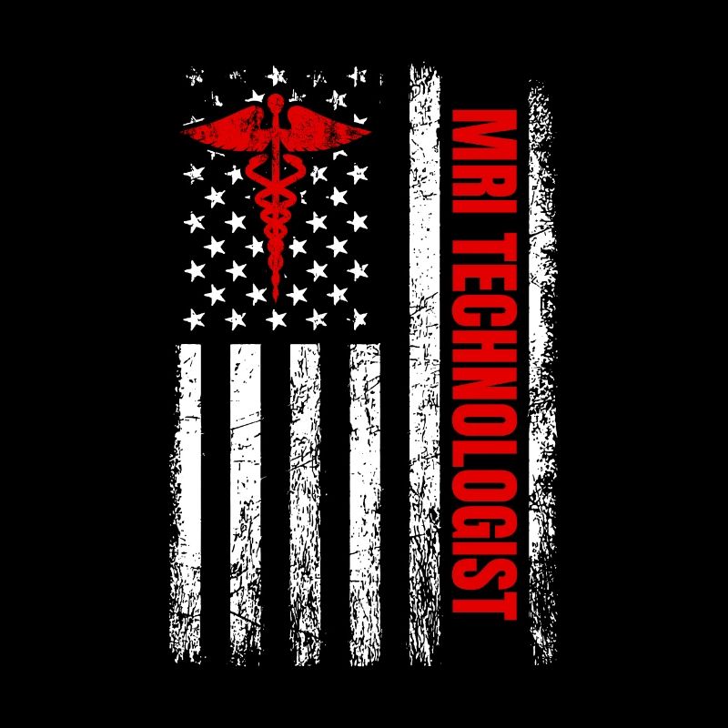 MRI Technologist American Flag, Radiologic MRI tec