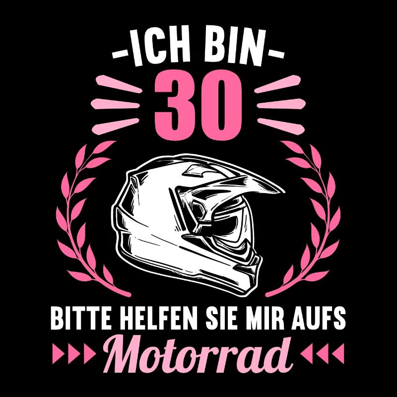 Ich bin 30 bitte helfen auf Motorrad 30 Geburtstag