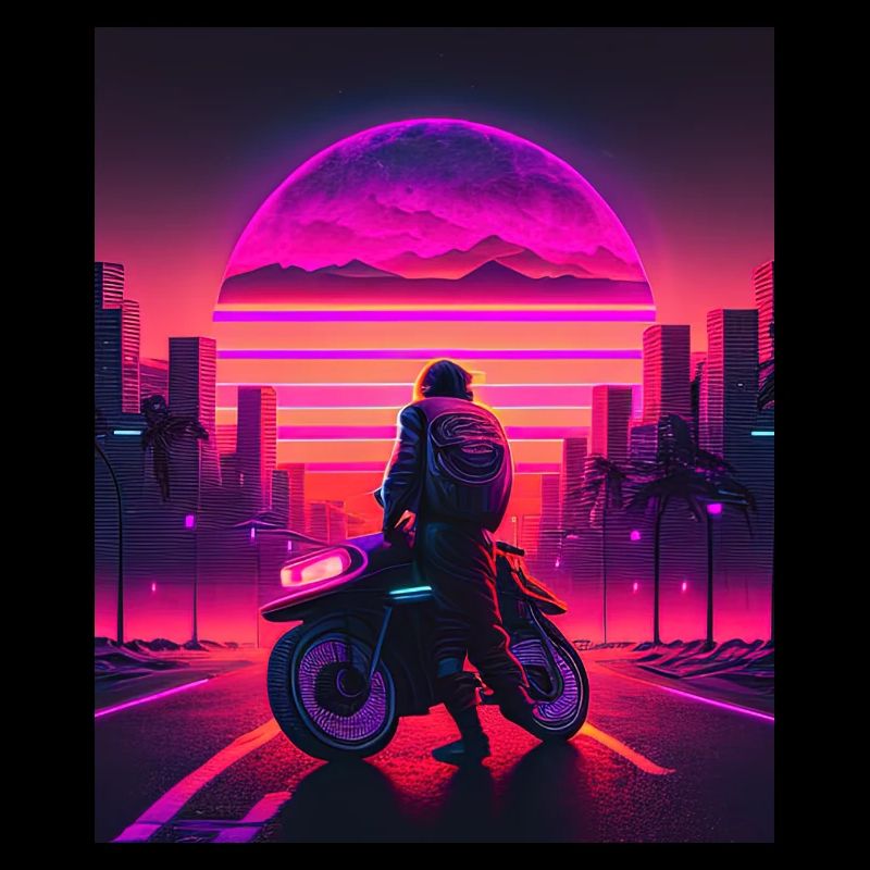 Retrowave Synthwave 80s Design