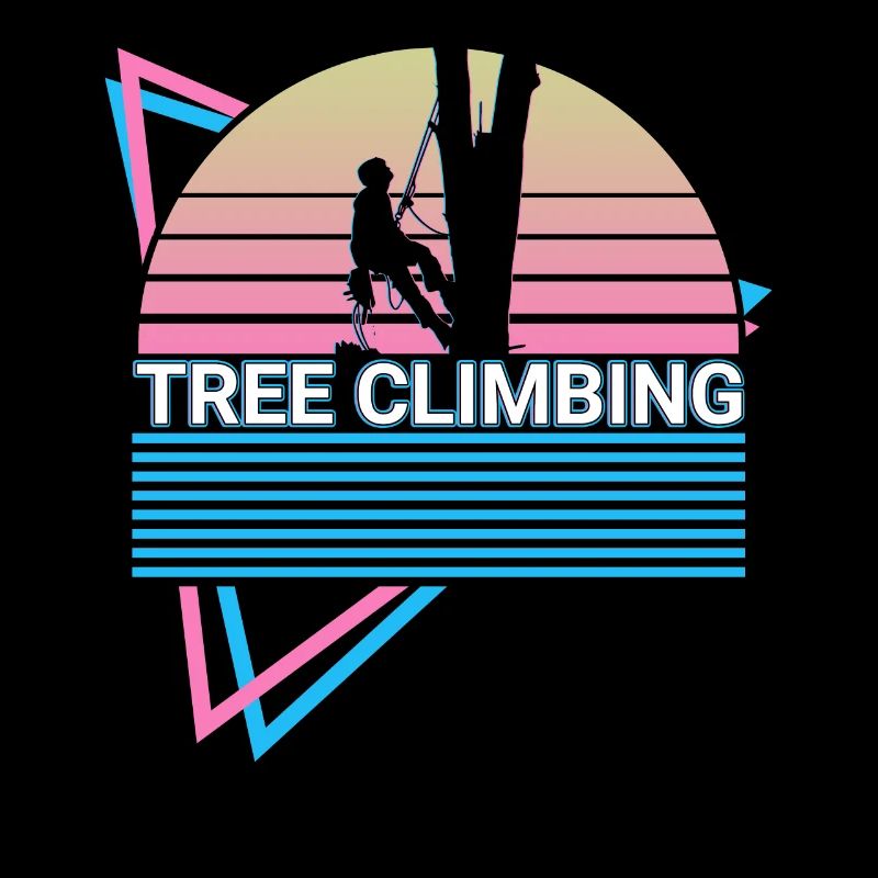 Tree climbing Tree climber retro