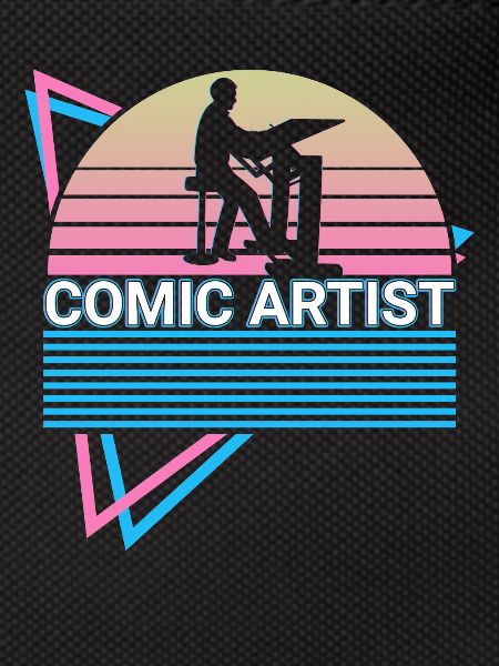 Comic artist retro