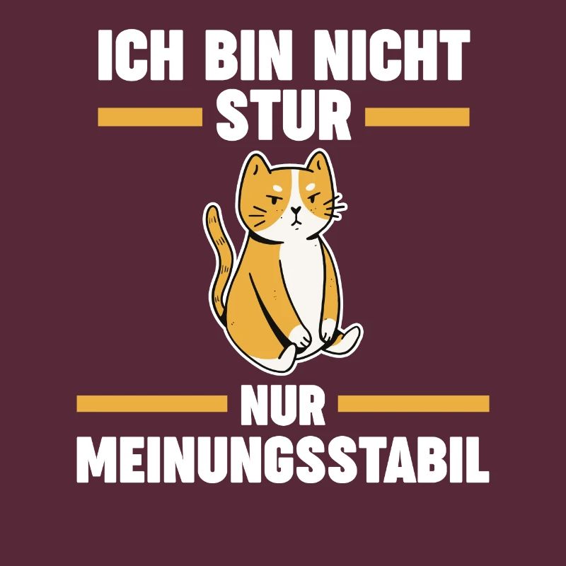 Ich Bin Nicht Stur Ich Bin Meinungsstabil Katze