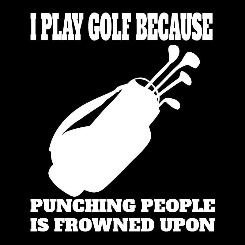 Golf Spruch Golfspielerin Golfball Golfschläger