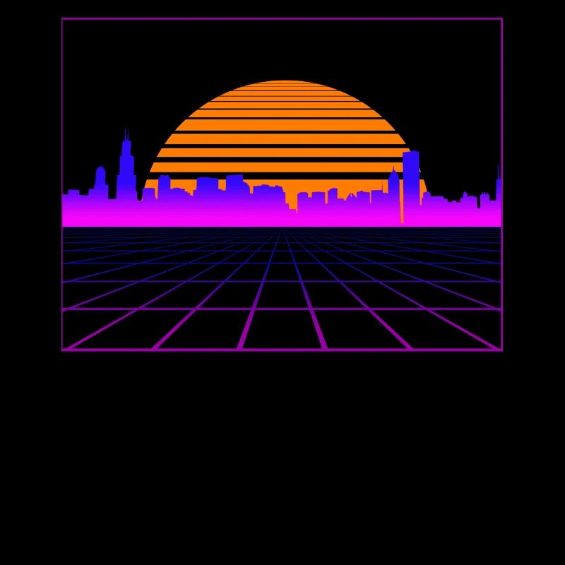 Retrowave Synthwave 80s Design