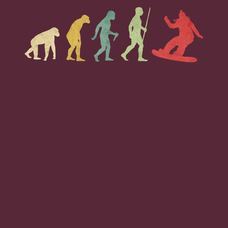 Snowboard Woman Evolution