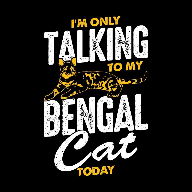 Funny Bengal Cat Leopard Cat Gift