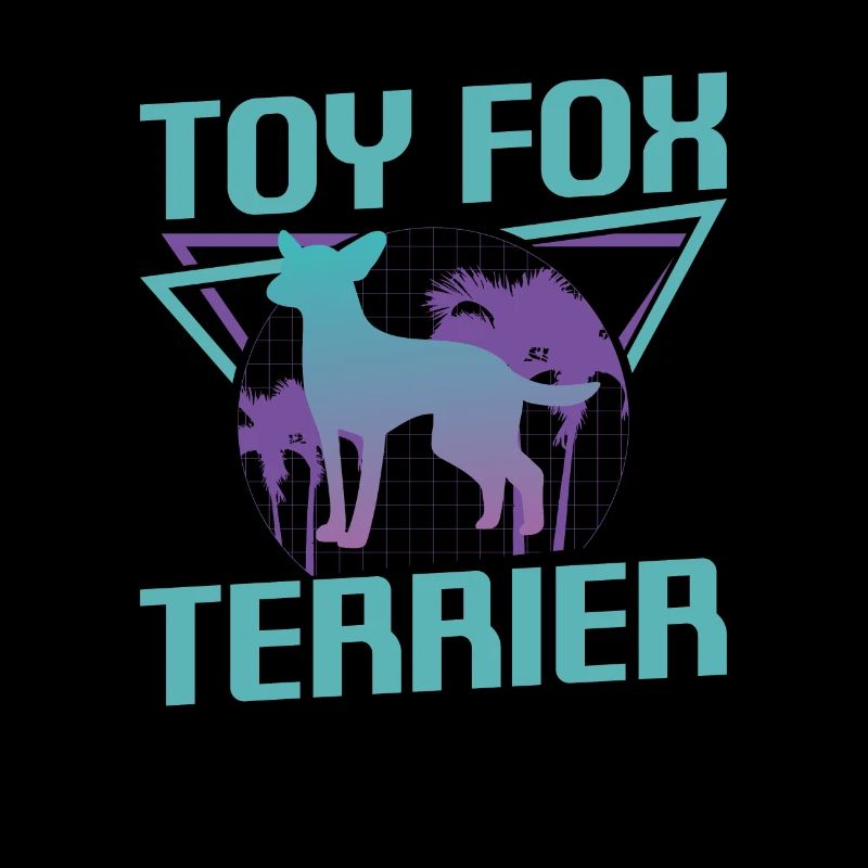 Amant de chien Fox Terrier jouet rétro