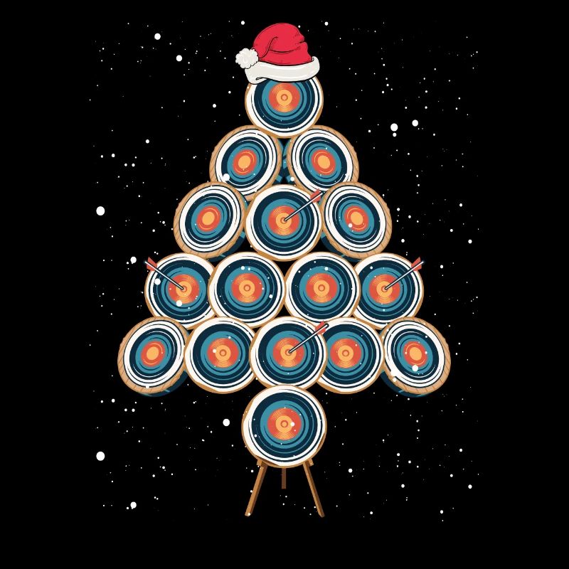Bogenschießscheibe Als Weihnachtsbaum