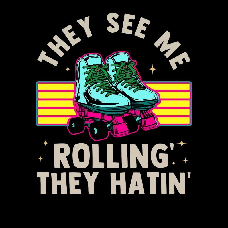 Inline Skate Geschenk Rollerskates Roller 70er