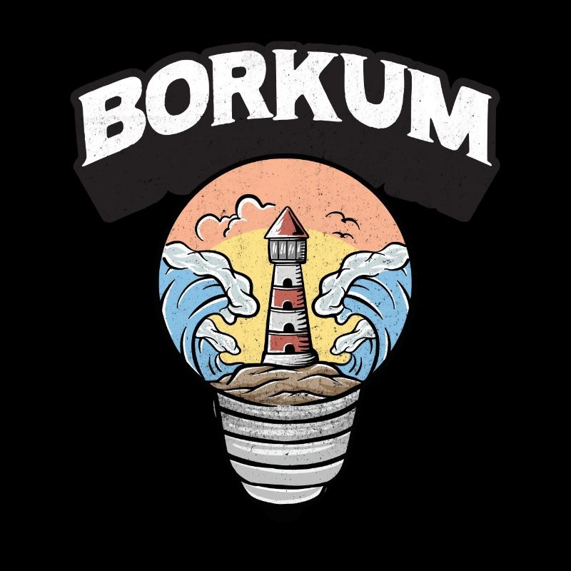 Borkum Light Bulb Lighthouse Island Shirt