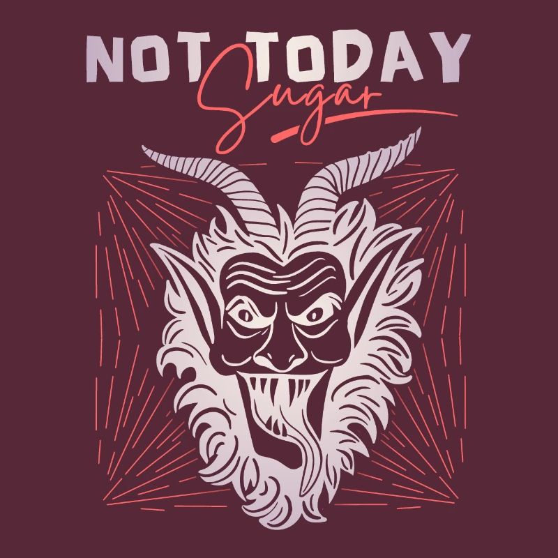 Devil-Devil, funny saying Not-Today-Satan