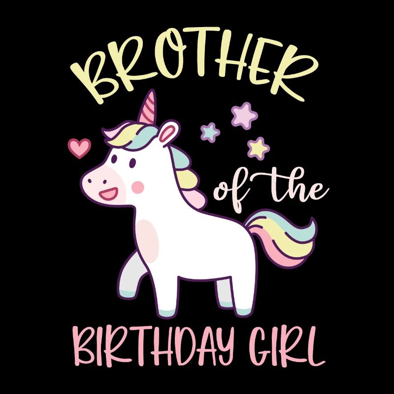 Frère d’un garçon d’anniversaire - licorne