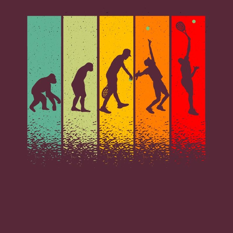 Evolution Tennisman Geschenkidee Mann