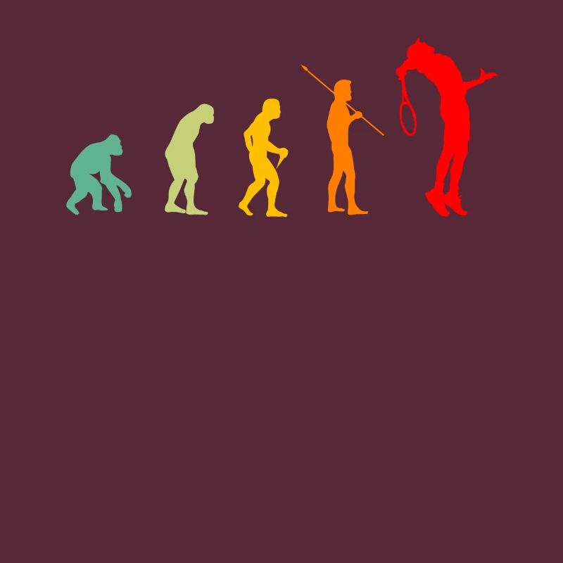 Evolution Tennisman Geschenkidee Mann