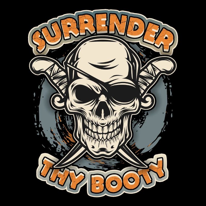 Laughing Pirate, Skull, Funny Skull