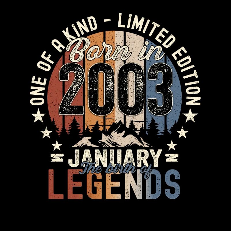 Year 2003 January 20th birthday gift man