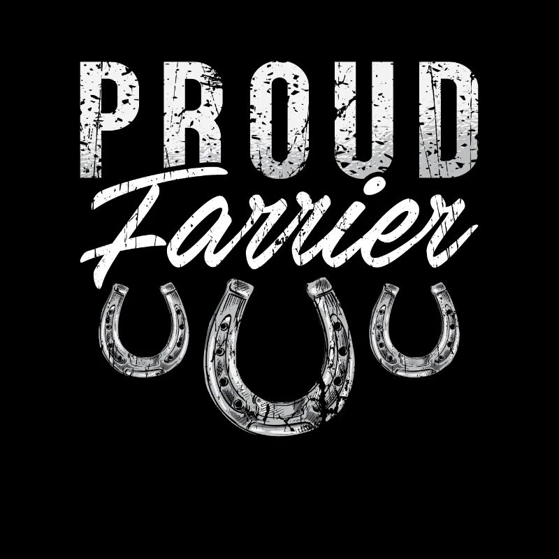 Maréchal-ferrant fier Farrier forgeant Fer à cheval Métallurgie