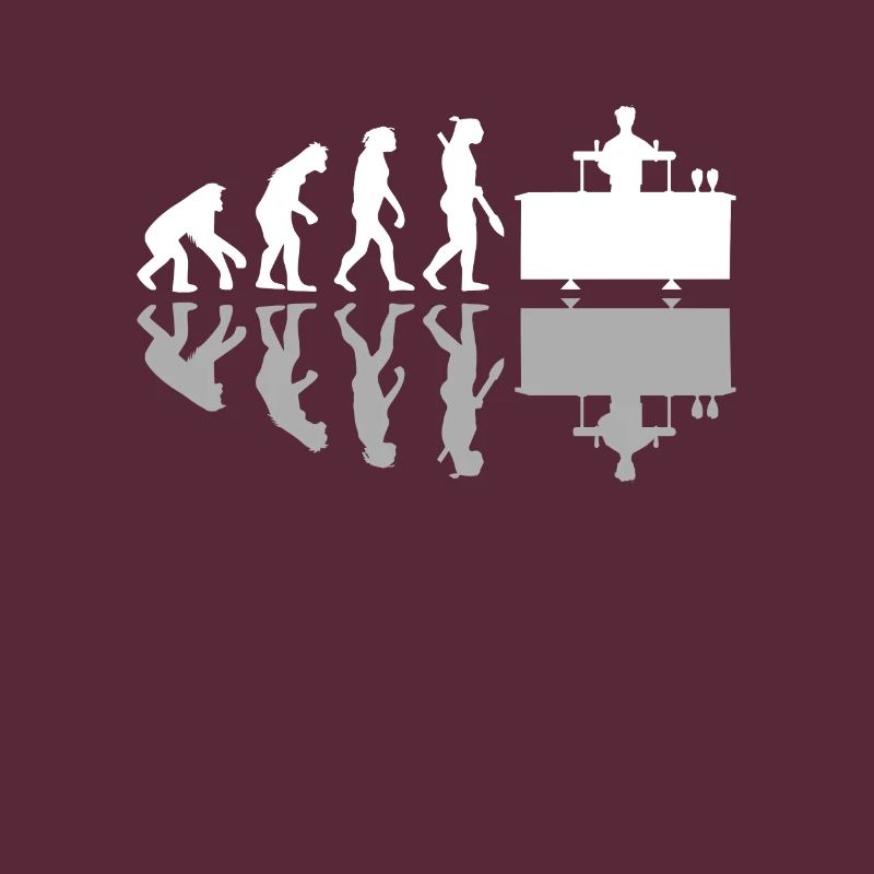 Human Evolution Drôle de barman Barman