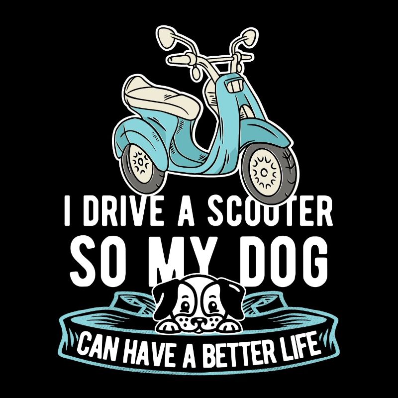 Motorroller Hund