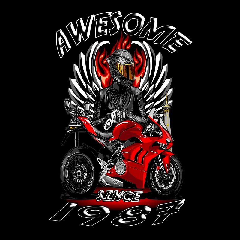Awesome since 1987, Biker Geburtstag