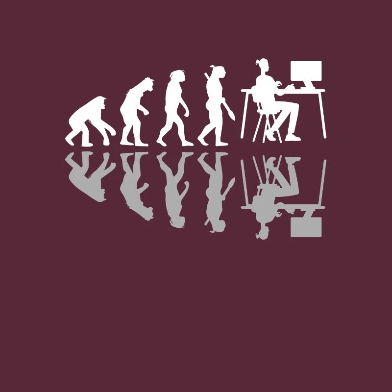Human Evolution Web Designer Humor Digital Design