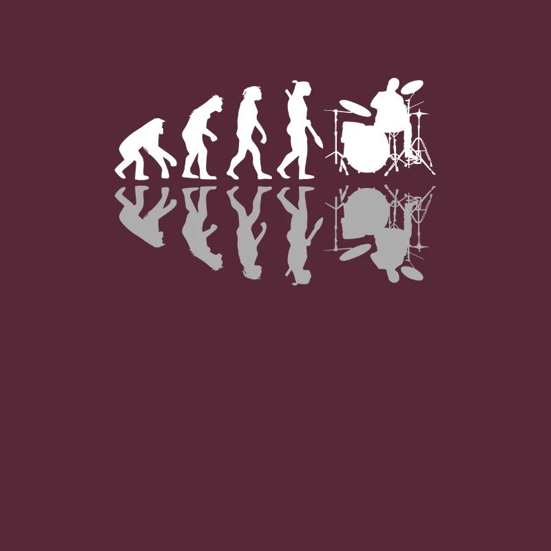 Human Evolution Drummer Drumming Lovers Drums