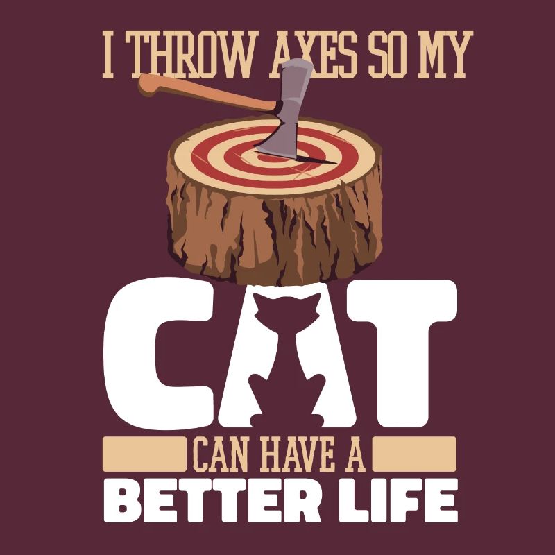 Axe Throwing Axe Thrower Cat
