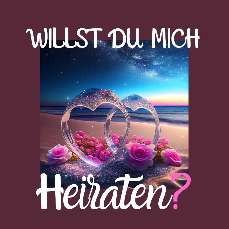 Heiratsantrag für Hochzeit oder Verlobung -