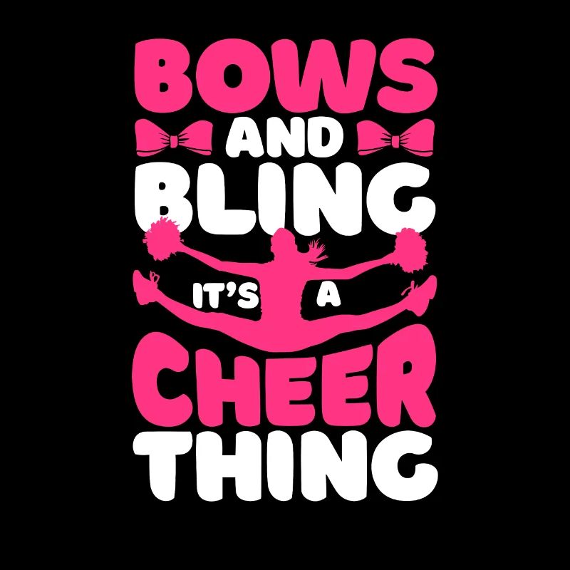 Bows & Bling It’s A Cheer Thing Funny Cheerleaders