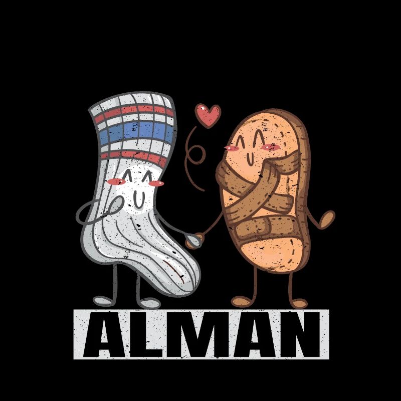 Alman with sandals and socks Typically German