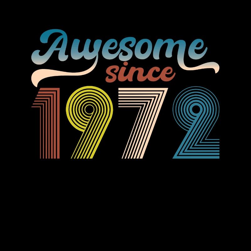 Vintage 1972 Retro Bitrthday Limited Edition