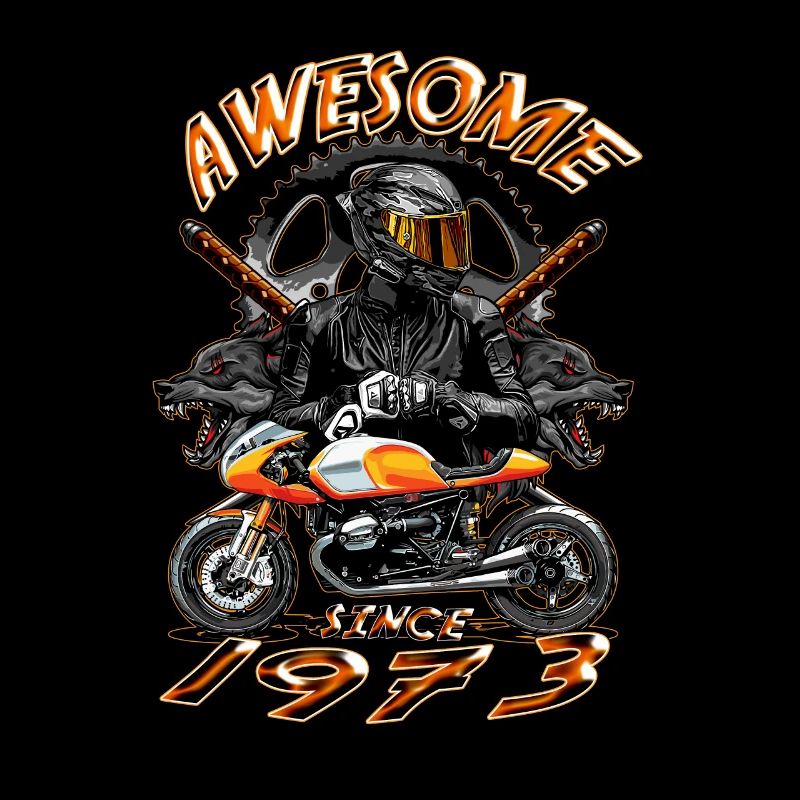 Awesome since 1973, Biker Geburtstag