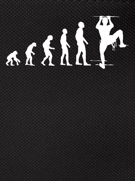 Klettern Evolution Lustig Bergsteigen Geschenk