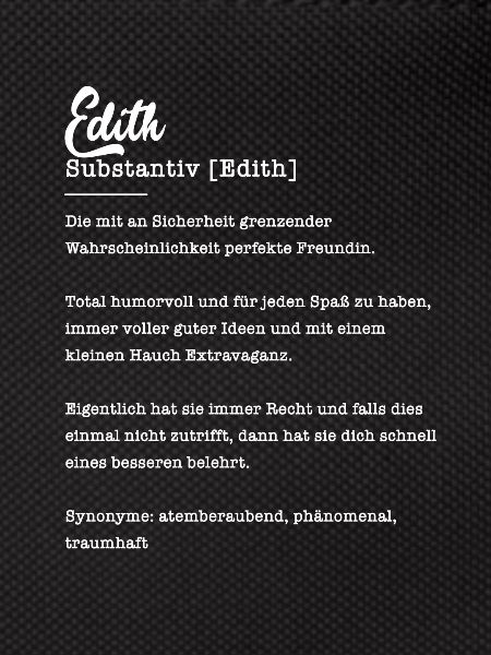 Edith Substantiv Beste Freundin Geschenk