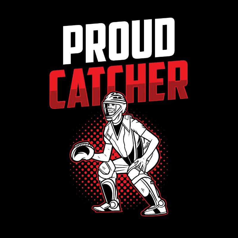 Stolzer Fänger Baseball Spieler Catcher Hobby