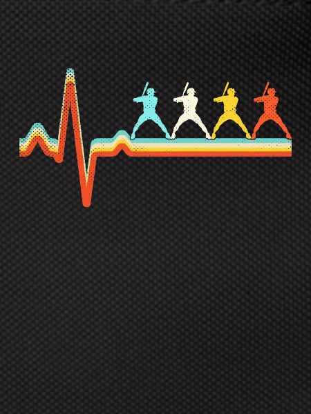 Baseball Retro Heartbeat