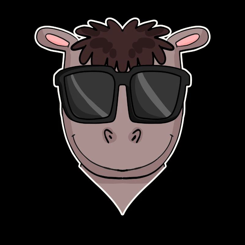 Pferd mit Sonnenbrille