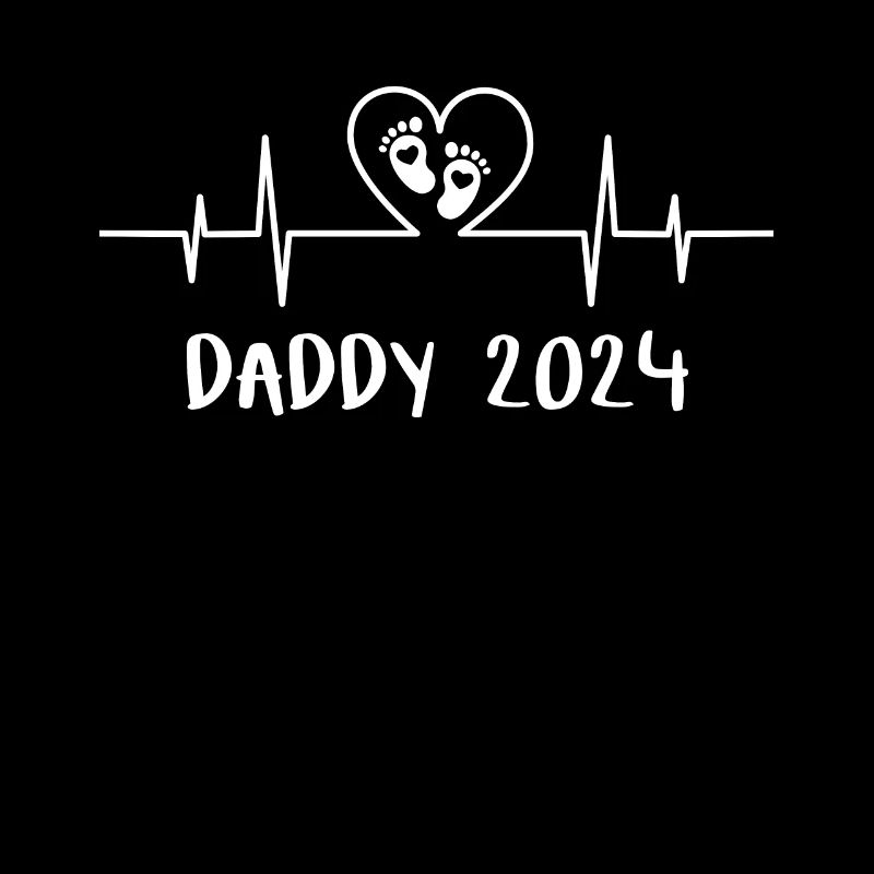 Daddy 2024 Herzschlag - Das Daddy Papa Vatertag