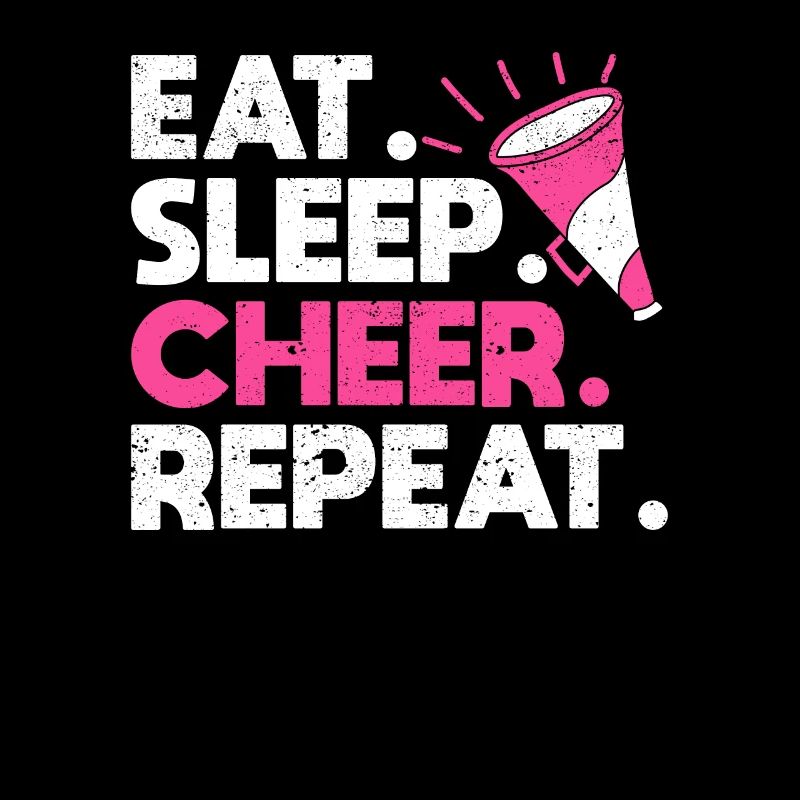 Eat Sleep Cheer Repeat Cheerleading TShirt