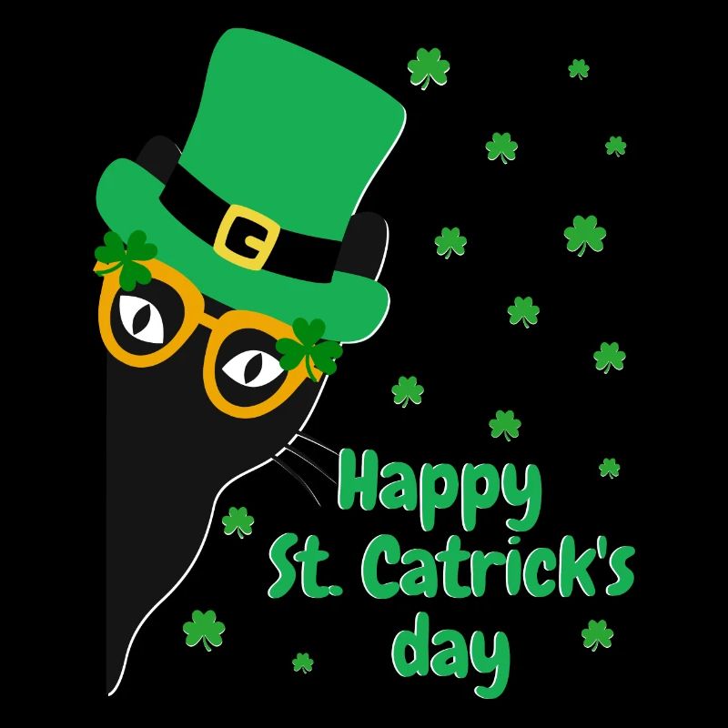 Drôle de chat saint patrick’s day saint paddy’s saint pat