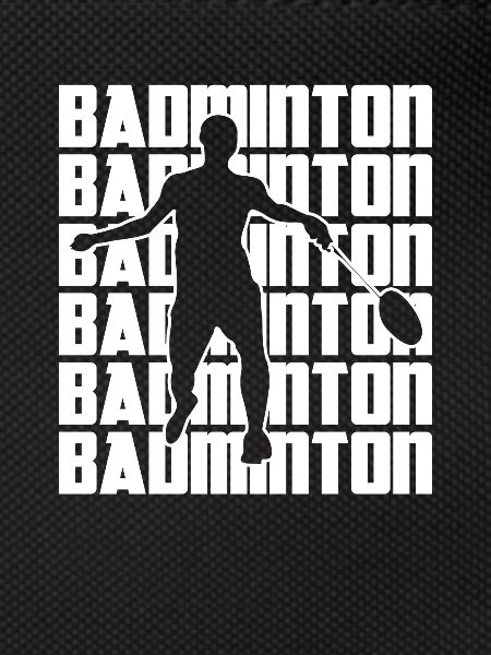 Cool badminton player