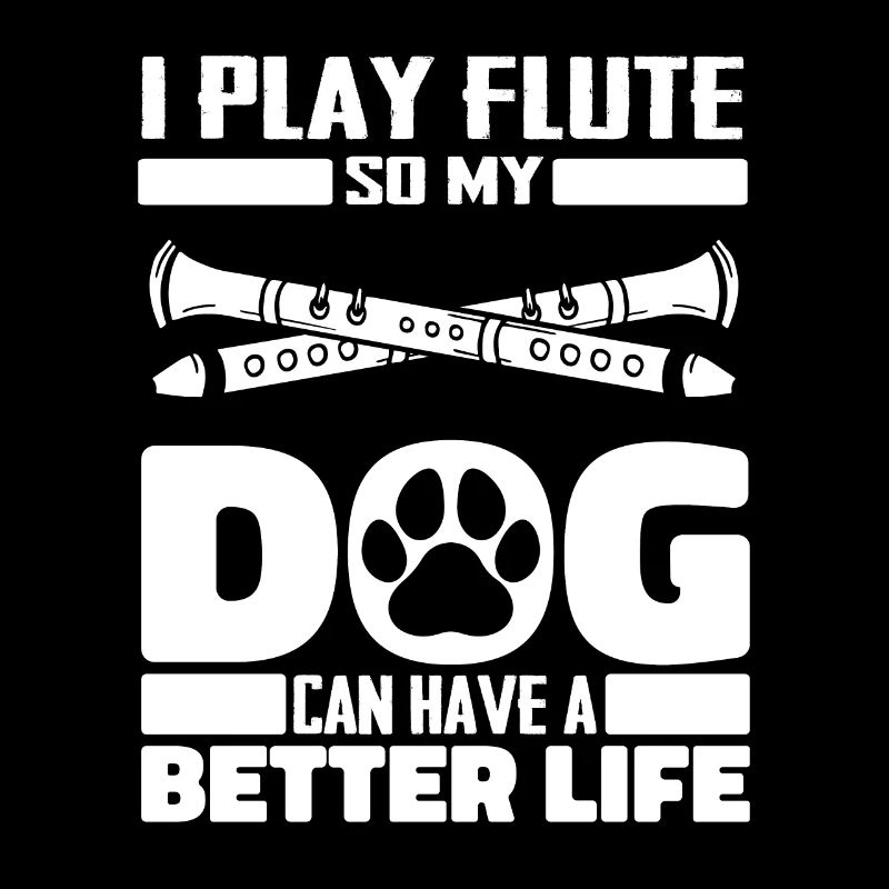 Flutist Flute Dog