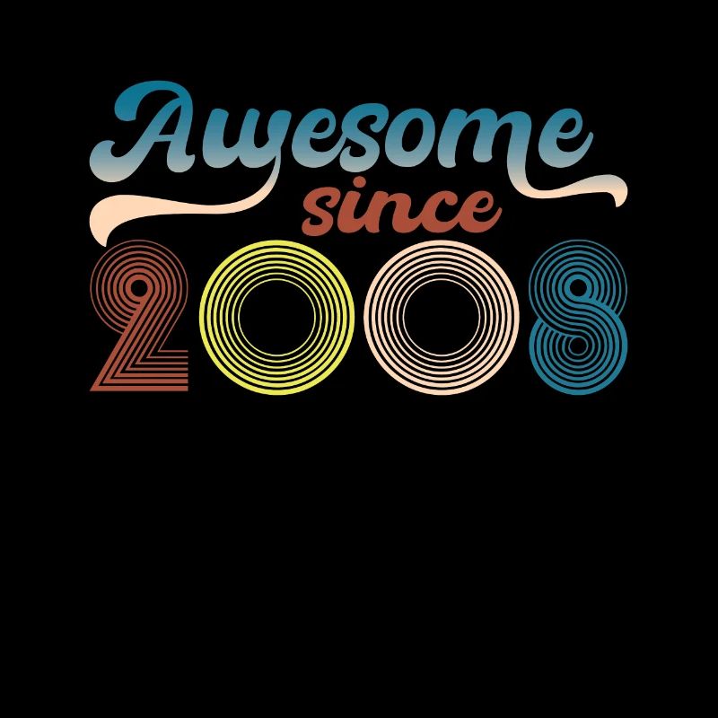 Fantastic since 2008 retro 15th Bitrthday