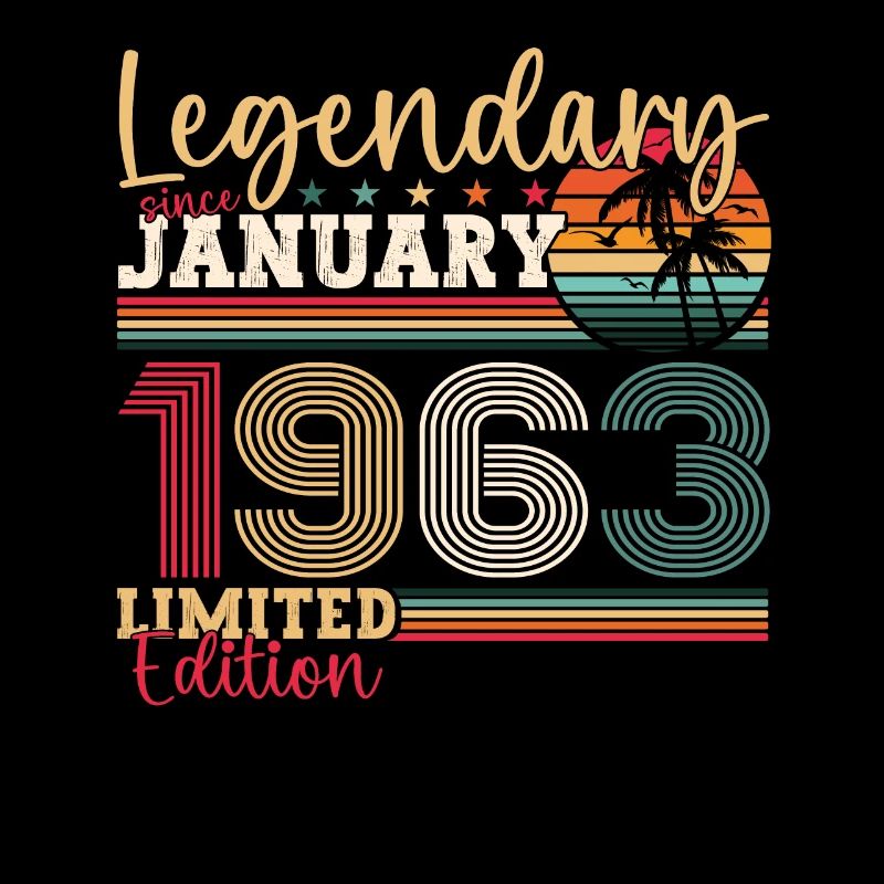 60th birthday born 1963 January gift man
