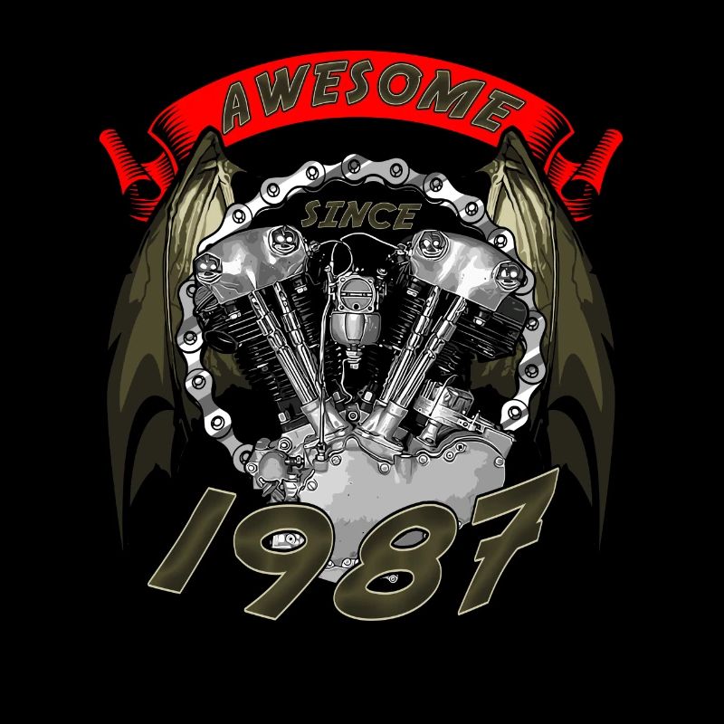 Awesome since 1987, Biker Geburtstag