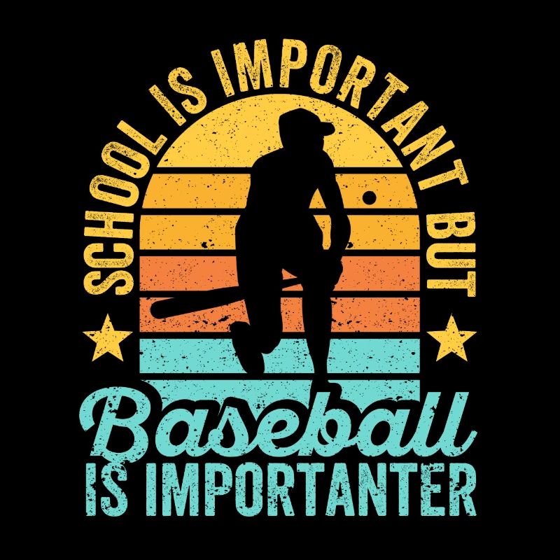 School Matters Baseball Importanter Funny