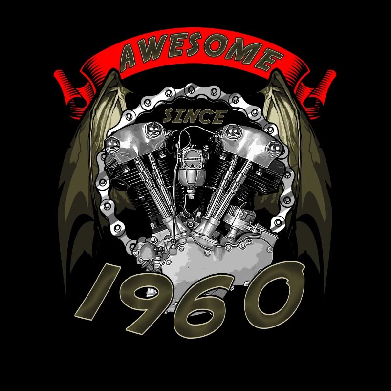 Awesome since 1960, Biker Geburtstag