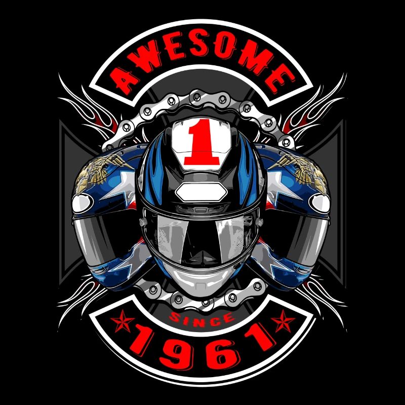 Awesome since 1961, biker's birthday