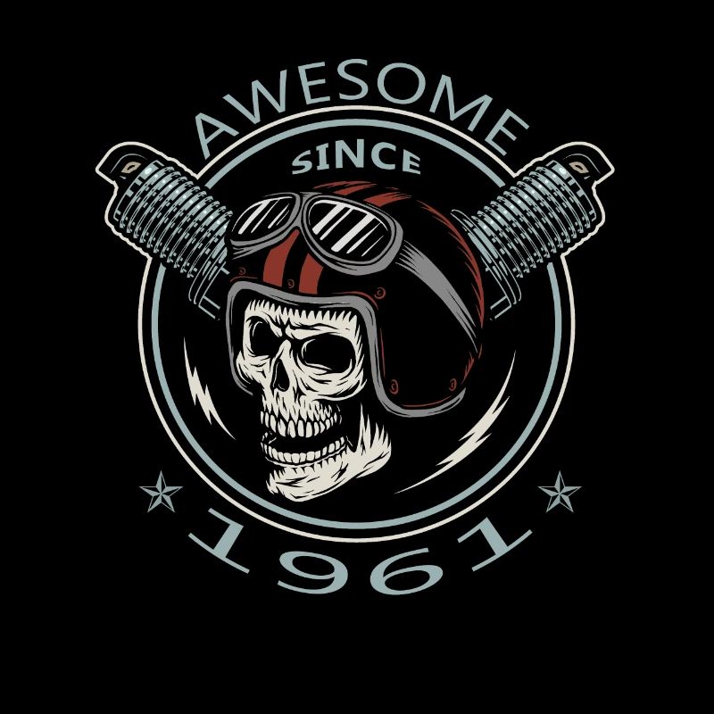 Awesome since 1961, biker's birthday