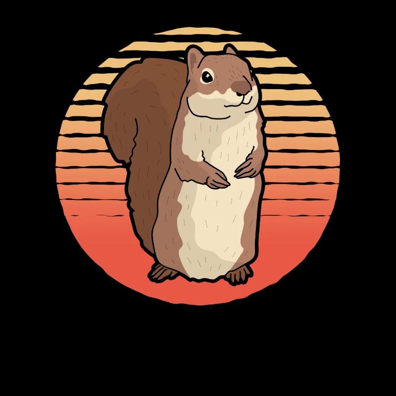 Mignon écureuil écureuil gris écureuil cadeau